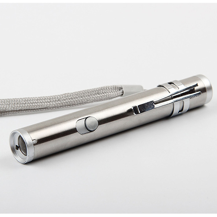 Đèn pin mini chiếu sáng laser 2in1 sạc điện