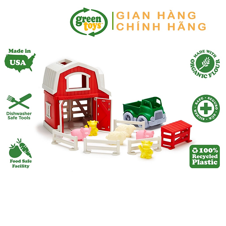 Mua tại Tiki: Bộ Đồ Chơi Trang Trại Green Toys Chính hãng Giá rẻ