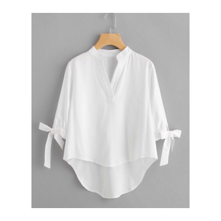 Áo Cổ Trụ Tà Lệch Phong Cách