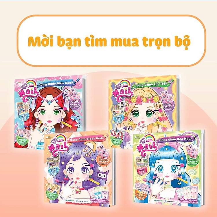 Tiệm làm Nail - Công chúa Hoạt Hình (400+ stickers dễ thương) - Ảnh 6