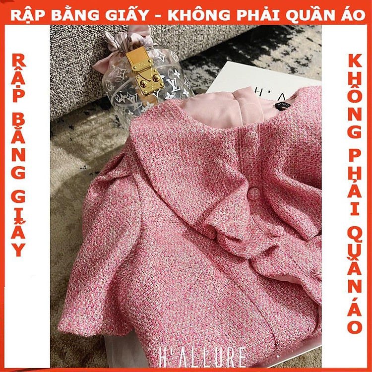 Rập đầm hồng tay phồng mã 1157 - giấy A0 - Ảnh 4