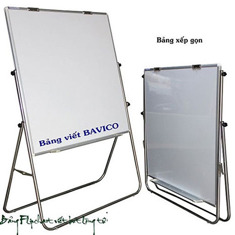 Bảng Flipchart Viết Bút Lông Laminate Chân Inox (120x120cm)