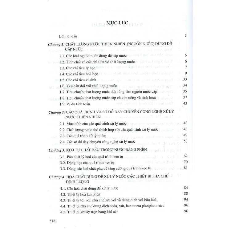 Xử Lý Nước Cấp Cho Sinh Hoạt Và Công Nghiệp (Tái bản năm 2023 có sửa chữa, bổ sung, cập nhật mới) - Ảnh 7