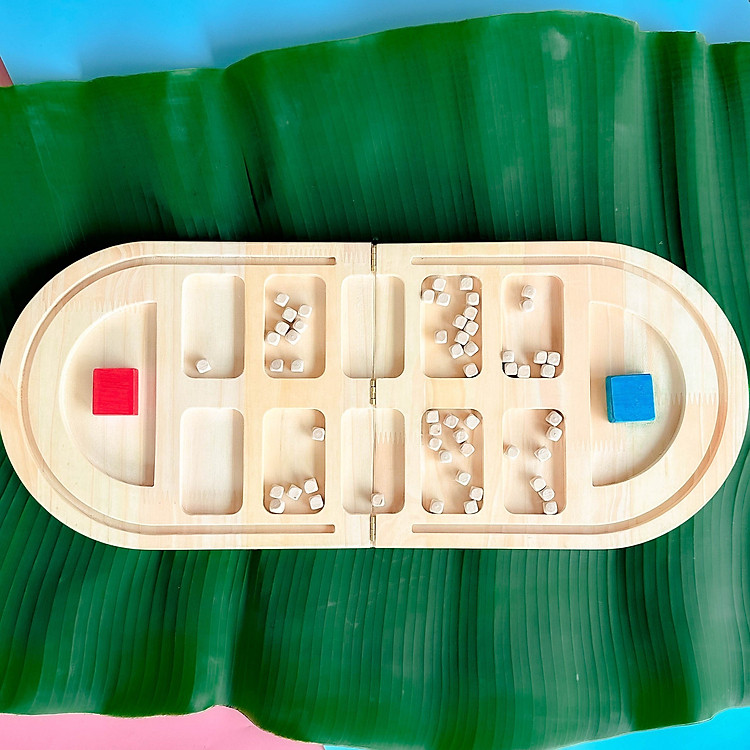 Ô Ăn Quan Gỗ Cao Cấp Gấp Gọn Chính hãng Ưu đãi - Hình ảnh 3