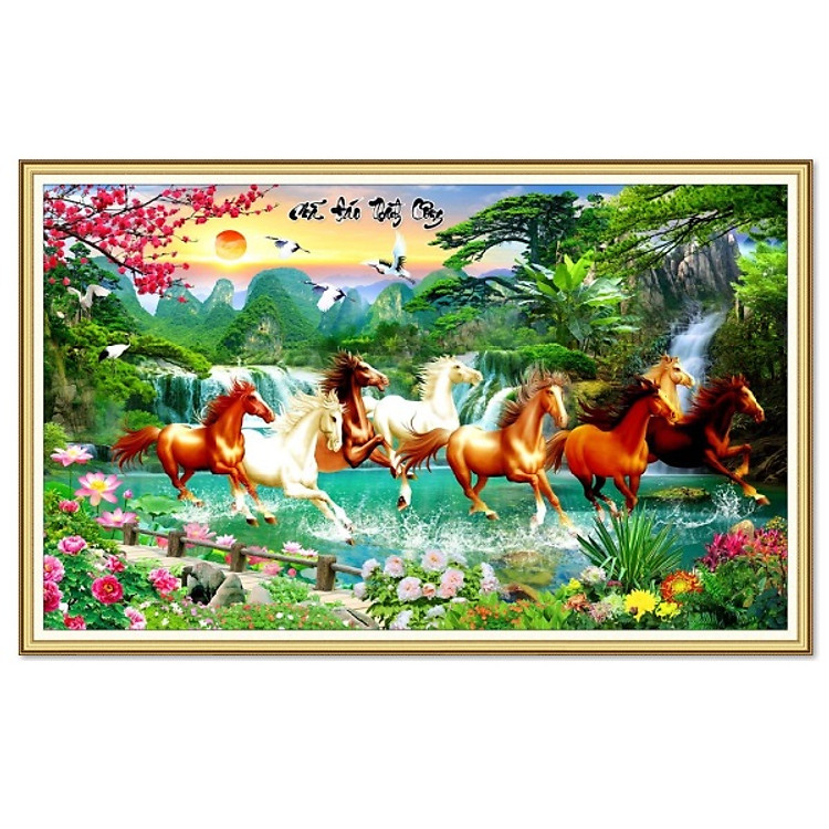 Tranh mã đáo dán tường NewTM-0126K