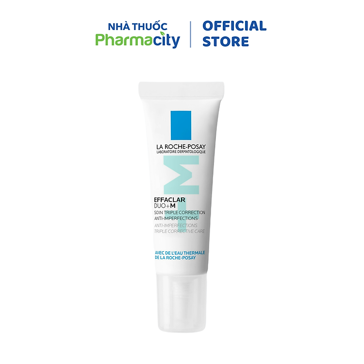 Kem dưỡng da giảm mụn vết thâm La Roche-Posay EFFACLAR DUO+M (7.5ml/Tuýp)