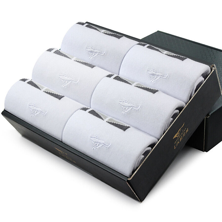 Set 6 Vớ Nam Cổ Cao 100% Cotton SEPTWOLVES - Nhiều Màu