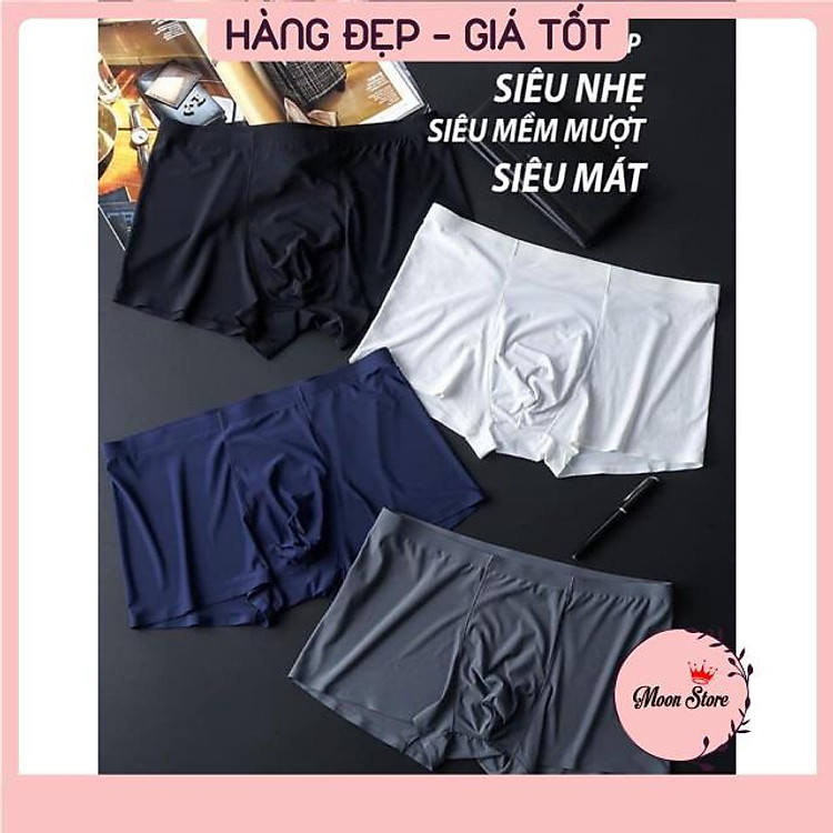 Quần Sịp Nam, Combo 3 Quần lót nam su lạnh siêu mát, siêu mỏng mặc như không mặc hàng xuất Nhật