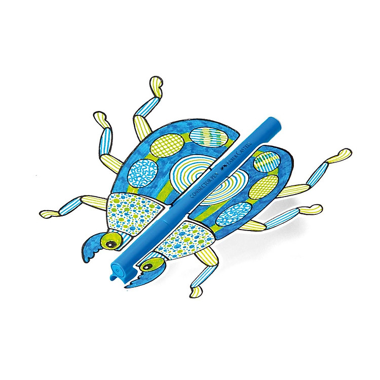 Bút Lông Màu Connector Faber-Castell (10 màu) - Ảnh 3