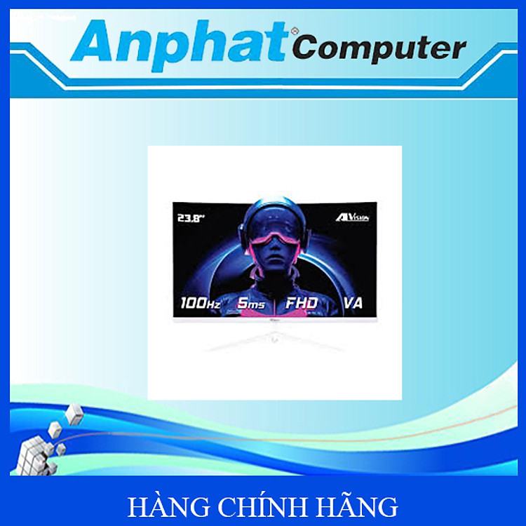 Màn hình LCD Alvision A245FC (24inch/FHD/VA /100Hz/5ms/CONG) Màu Trắng – Hàng Chính Hãng