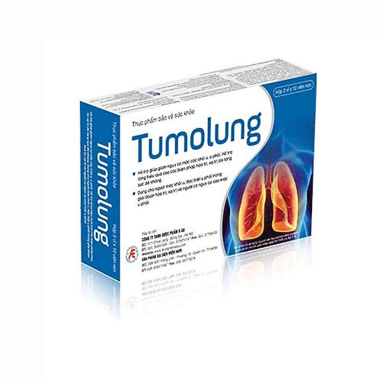 Thực phẩm bảo vệ sức khỏe Tumolung - Hỗ trợ giảm nguy cơ mắc khối u, đặc biệt U PHỔI