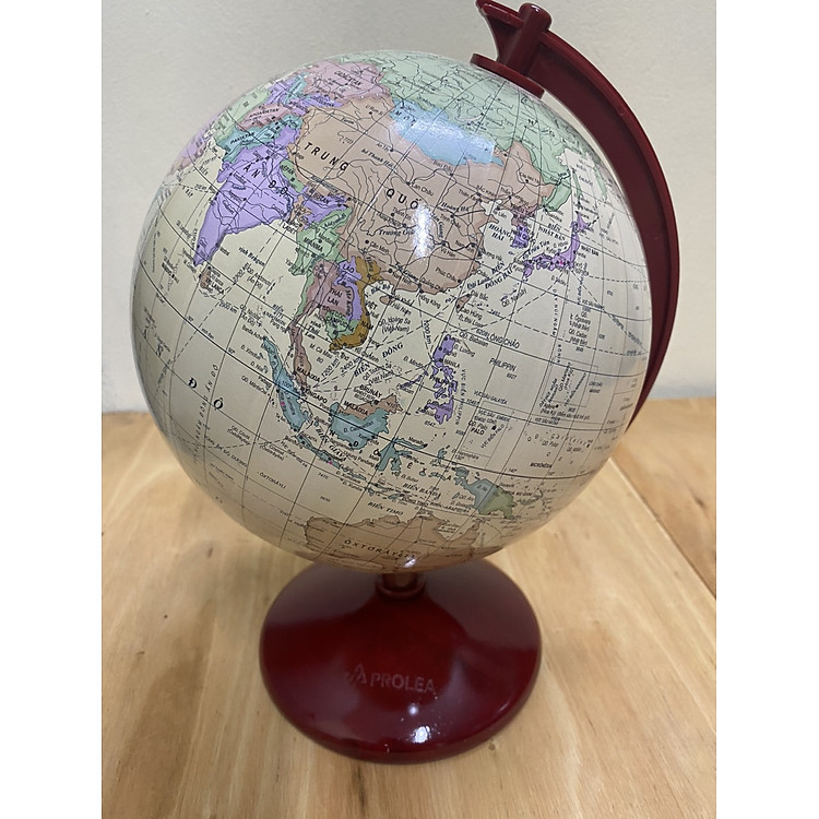 Quả cầu học sinh do Việt Nam sản xuất - Đế gỗ tiếng Việt - Ảnh 2