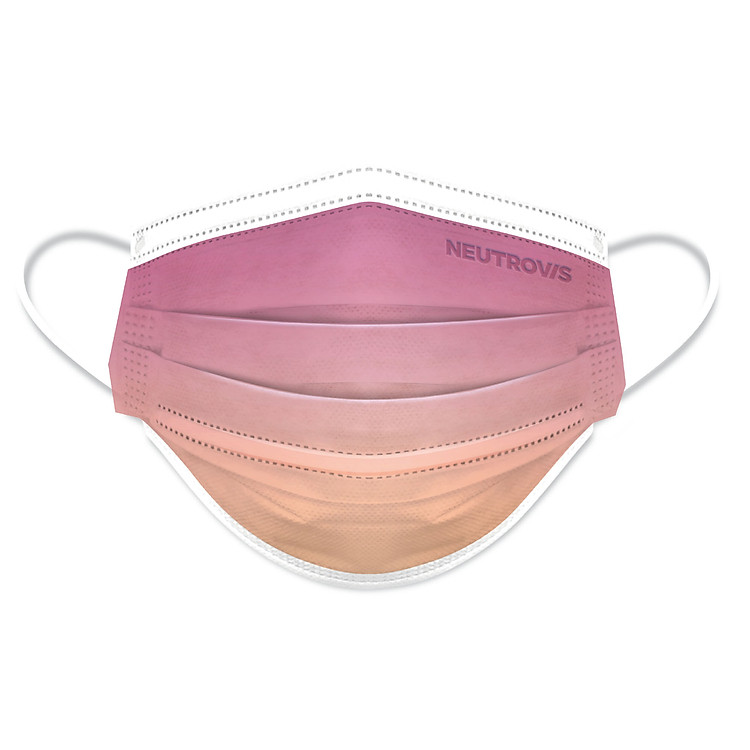 Khẩu Trang Cao Cấp Kháng Khuẩn 3 Lớp Neutrovis - Dusty Rose (30 Cái/Hộp)