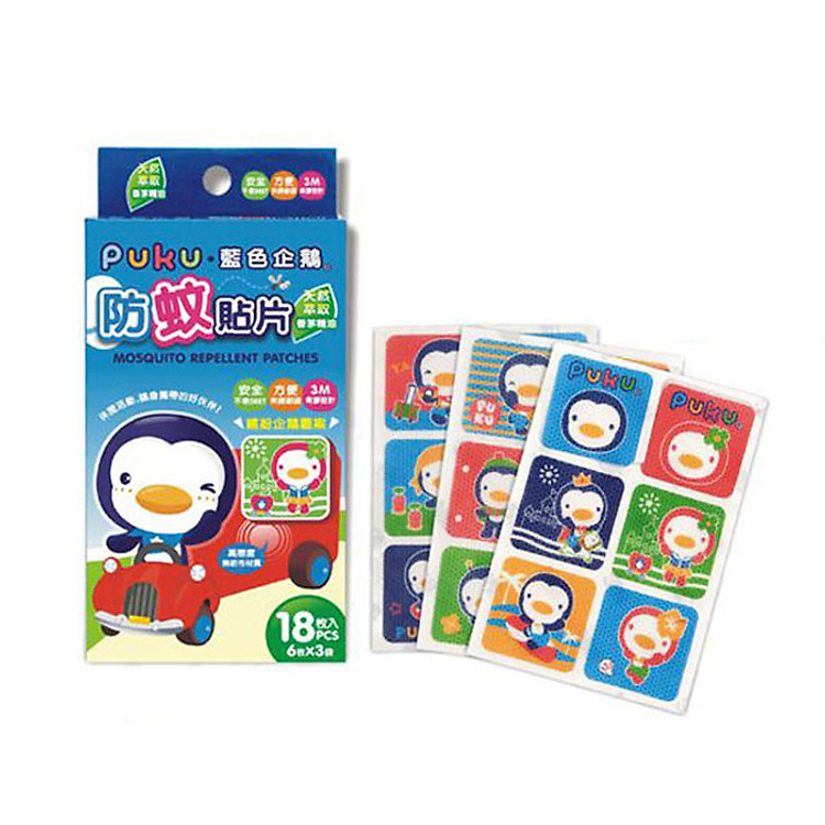 Miếng Dán Chống Muỗi Puku P17705-899 18 Miếng (Nhiều Màu)