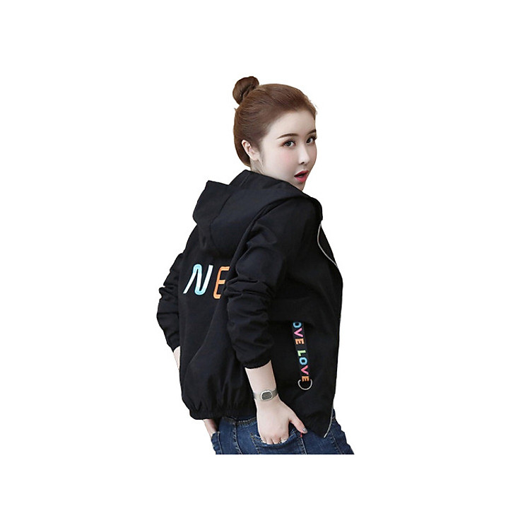 Áo Khoác Dù Nữ Chống Nắng Chống Tia UV Thêu Chữ New