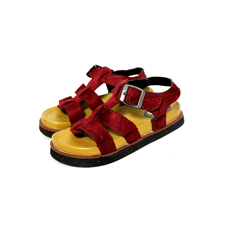 Giày sandal nữ quai ngang thời trang T136K235 - Đỏ