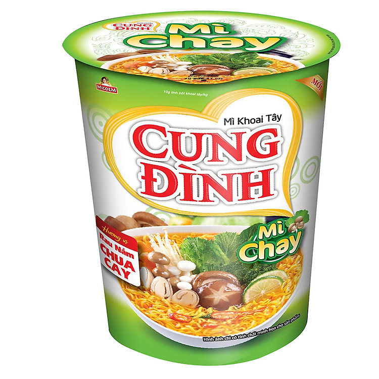 Mì Ly Chay Rau Nấm Chua Cay Cung Đình (70g)