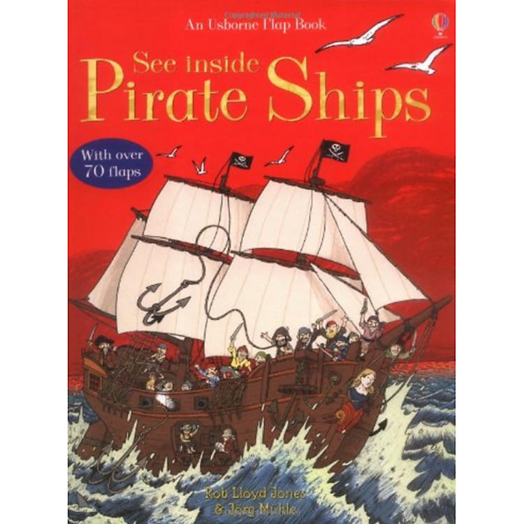 Sách tương tác tiếng Anh - Usborne See Inside Pirate Ships