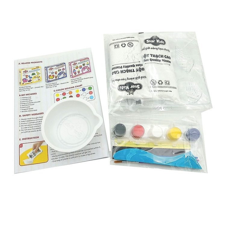 Bộ Đúc Tượng Và Tô Màu Bánh Ngọt Chính hãng Giá tốt - Hình ảnh 5