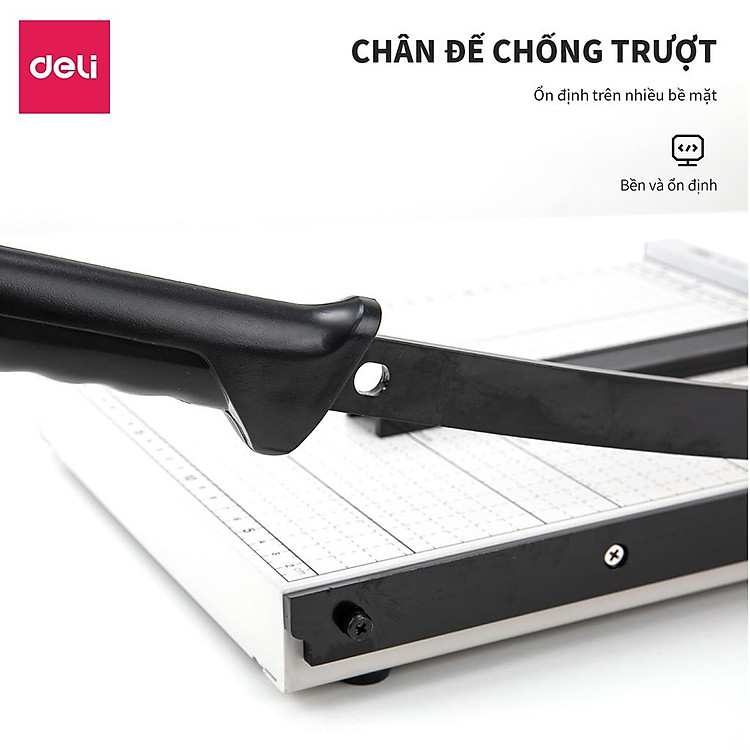 Mua Bàn cắt giấy A4 Deli - Điều chỉnh kích thước - Màu Trắng - Sản phẩm nhập khẩu - E8014 tại cửa hàng Hoành Gia 7 máy in A3 in bản vẽ AutoCad
