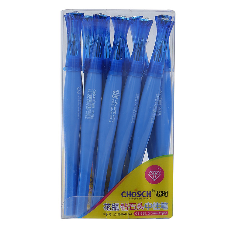 Hộp Viết Kim Cương 885 (12 cây) – Xanh Dương