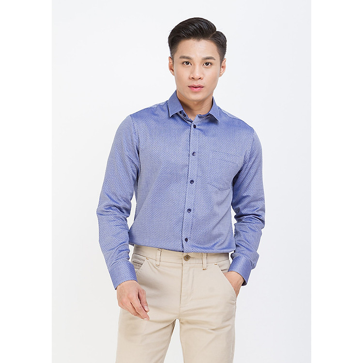 Áo Sơ Mi Nam Tay Dài Ninomaxx NM-SU-M-SHB-LS-1705059 - Xanh Navy