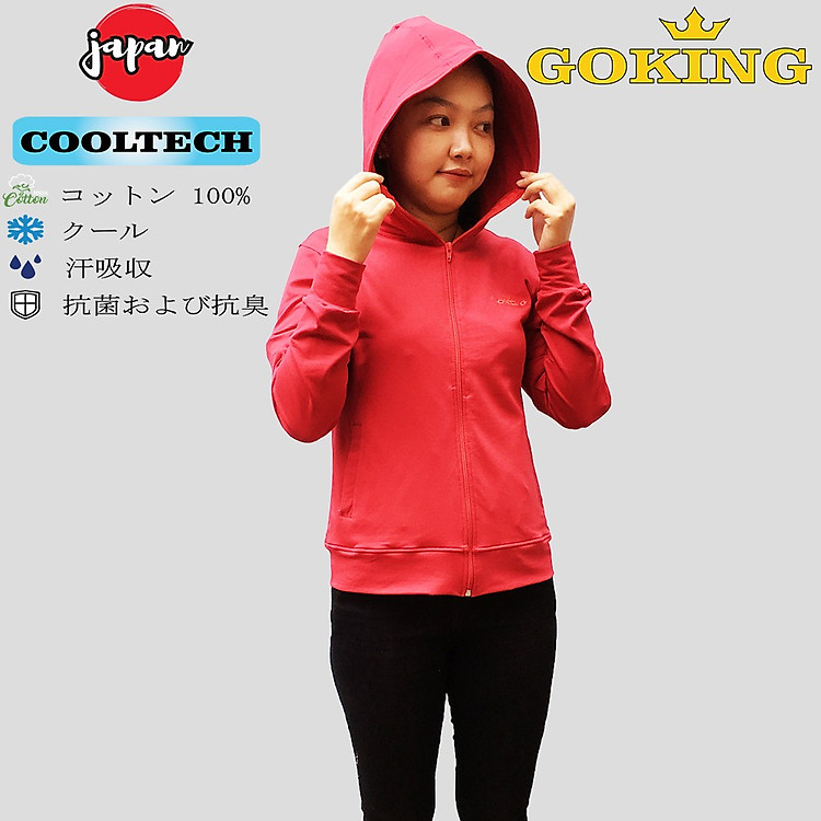 Áo khoác thun da cá GOKING 6 túi, form unisex cho nữ nam, trẻ em. Chống lạnh, giữ ấm, chống nắng, chống tia UV. Hàng hiệu Việt Nam xuất khẩu