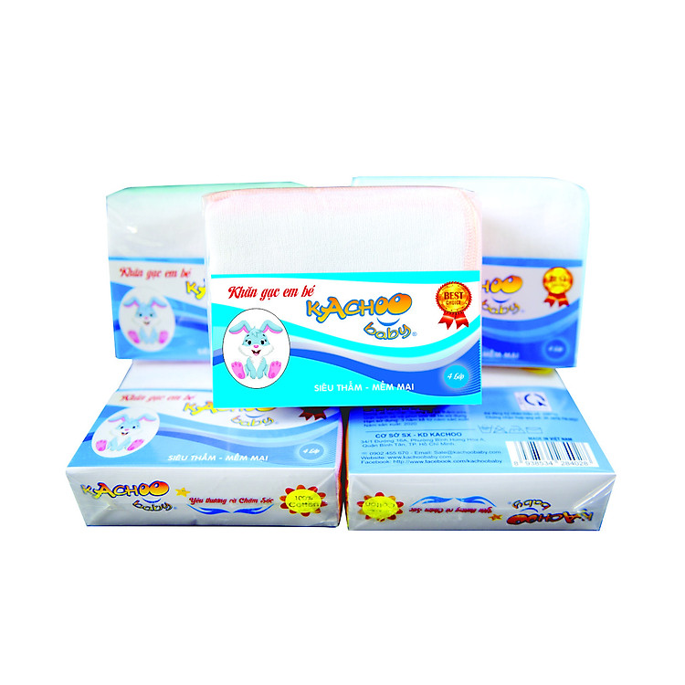 Mua Khăn sữa 4 lớp 26x31cm - 10 cái Chính hãng Giá rẻ - Hình ảnh 2
