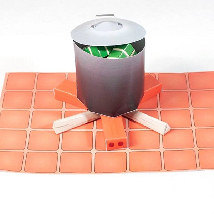 Bộ Gấp và Dán - BÉ NẤU BÁNH CHƯNG