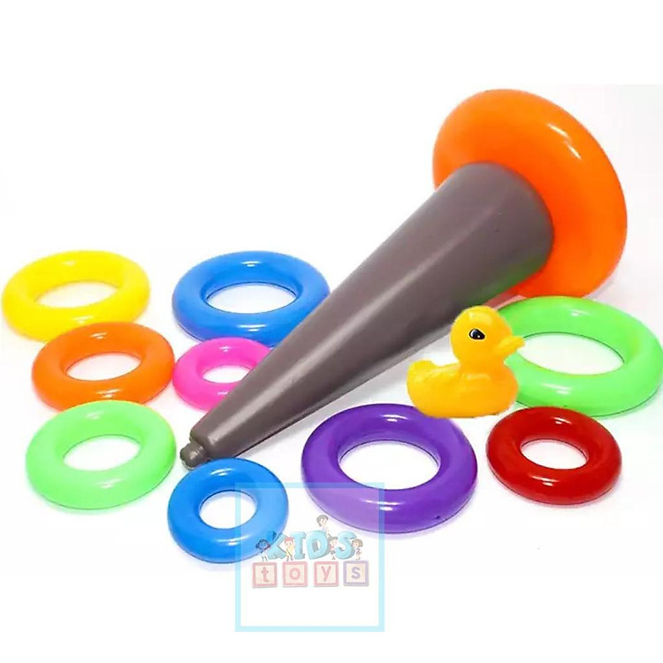 Mua Tháp cầu vồng xếp vịt cao cấp Chính hãng Ưu đãi - Hình ảnh 4