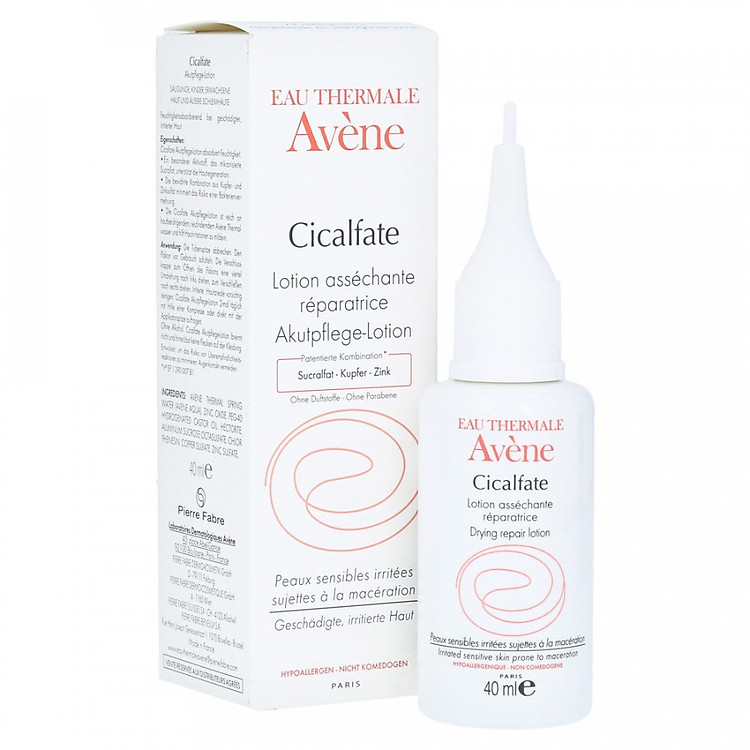 AVÈNE - LOTION LÀM LÀNH DA KHÔ VẾT THƯƠNG RỈ DỊCH CICAFLATE DRYING REPAIR LOTION 40ML