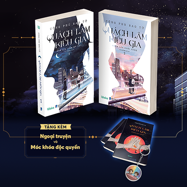 Sách Quách Lâm Kiều Gia trọn bộ 2 tập - Tặng Ấn bản đặc biệt - Hình sự trinh thám đam mỹ