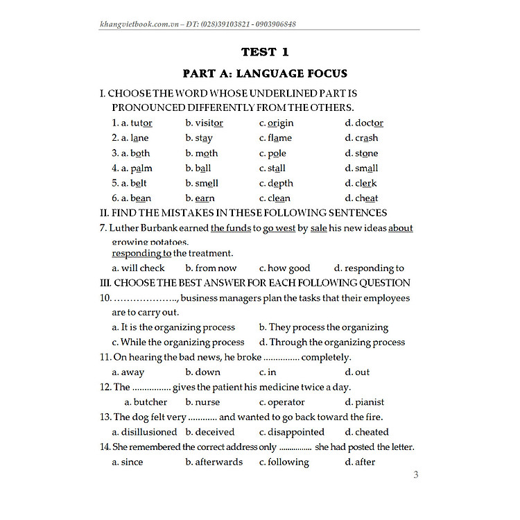 BỘ ĐỀ BỒI DƯỠNG HỌC SINH GIỎI TIẾNG ANH TOÀN DIỆN LỚP 8 - Ảnh 3