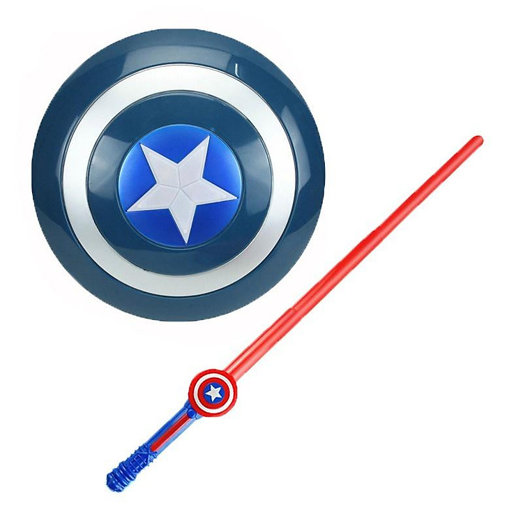 Kiếm ánh sáng và mặt nạ phát sáng của đội trưởng mỹ Marvel Siêu anh hùng Người nhện người sắt