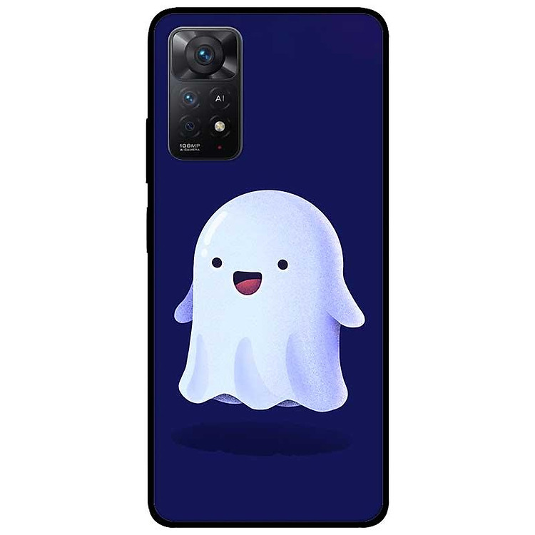 Ốp lưng Redmi Note 11 - 11s 4G - 11 5G - 11 Pro Quốc Tế - 11 Pro Xách Tay - Bóng Trắng Nền Xanh - Hàng Chính Hãng