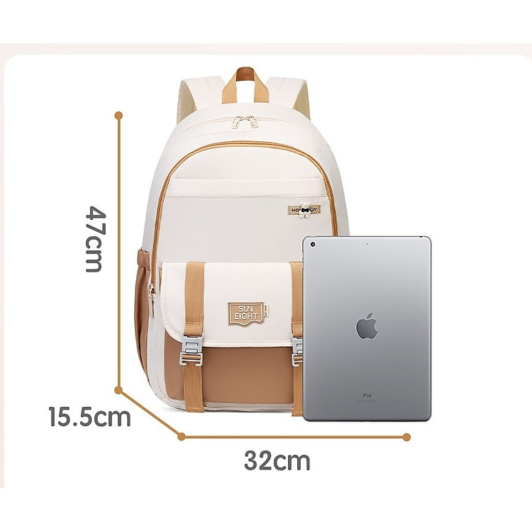 Balo học sinh SUN EIGHT - 8475 (màu be) - Ảnh 6