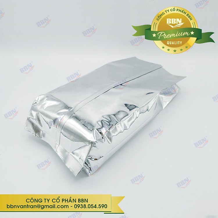 Túi bạc 4 biên xếp hông bóng 14x34cm (ĐVT Kg)