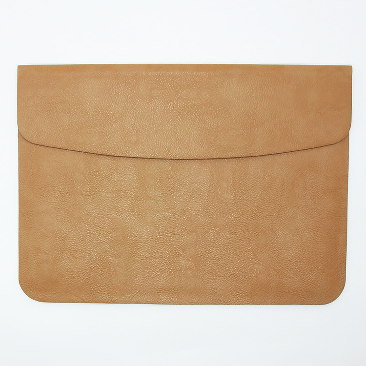 Túi da sang trọng dành cho Macbook - màu nâu