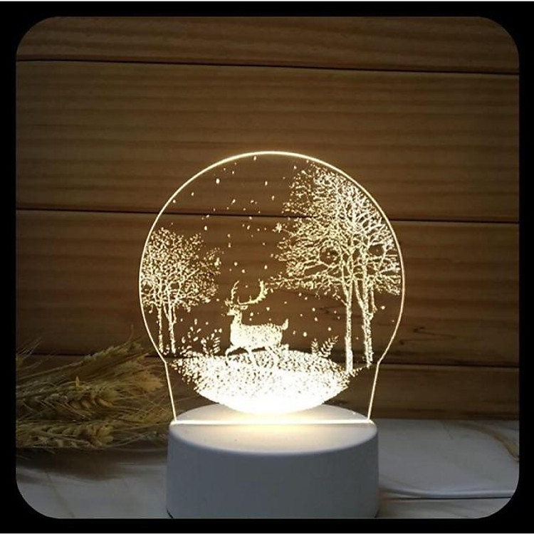 Đèn ngủ Led sáng tạo - Đèn trang trí 3D đẹp độc lạ - Quà tặng vô cùng ý nghĩa