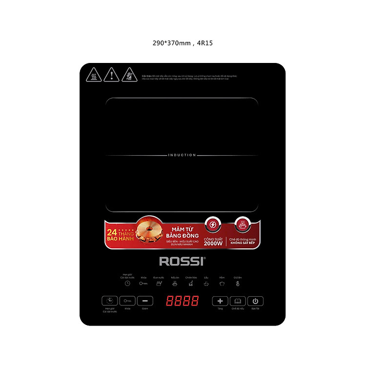 Bếp Từ Đơn Tân Á Đại Thành Rossi RS-1020CE01 Kèm Nồi - Hàng Chính Hãng Bảo Hành 24 Tháng