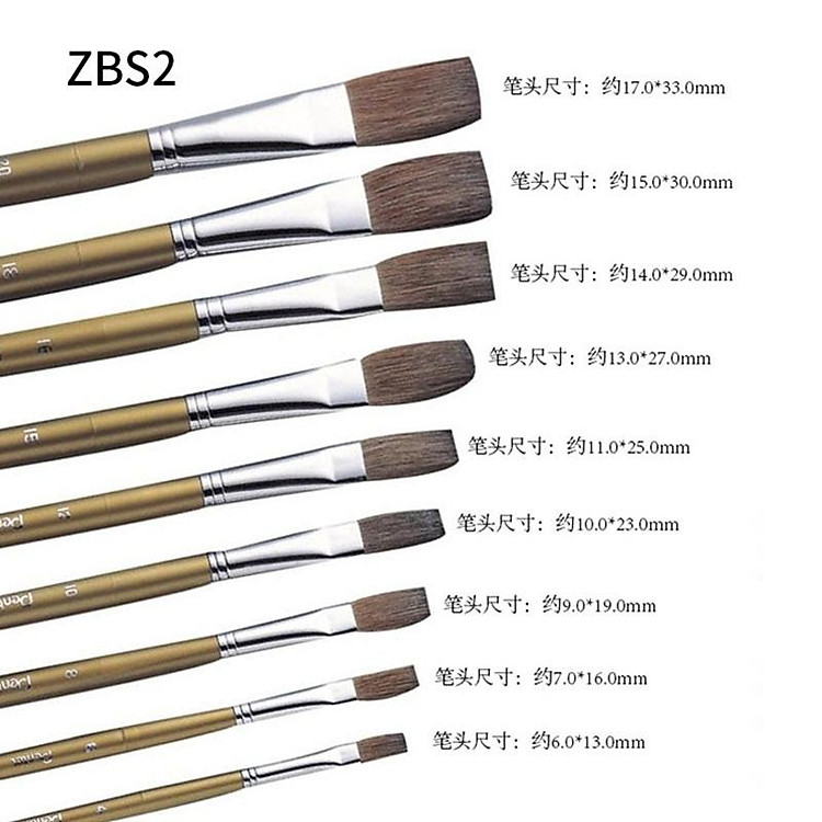 Cọ Vẽ Màu Nước Đầu Tròn Số 15 Pentel ZBS2-15 - Ảnh 4