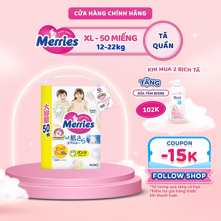 Tã/bỉm quần Merries Jumbo Đủ Size Uy tín Giá rẻ