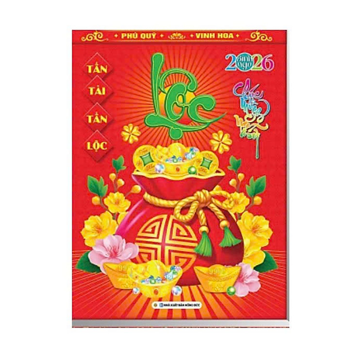 Lịch Tết 2026 - Bloc Siêu Cực Đại Rời (30x40cm - 29x41cm)