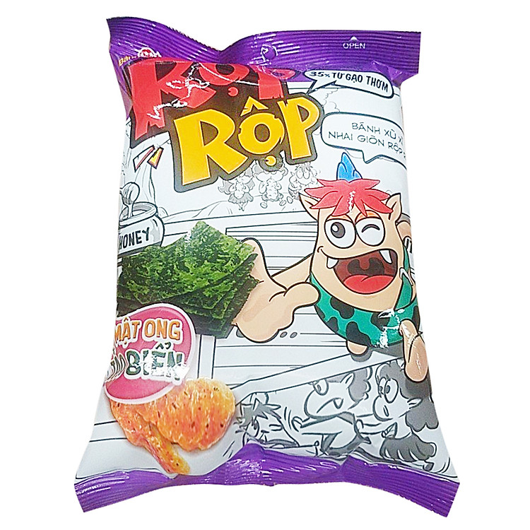 Bánh Snack Toonies Rộp Rộp - Vị Mật Ong Tảo Biển