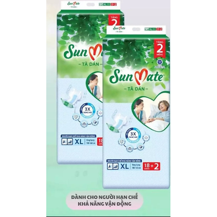 Tã Dán Sunmate XL18 +2 (20 Miếng) Chính hãng Giá tốt - Hình ảnh 2
