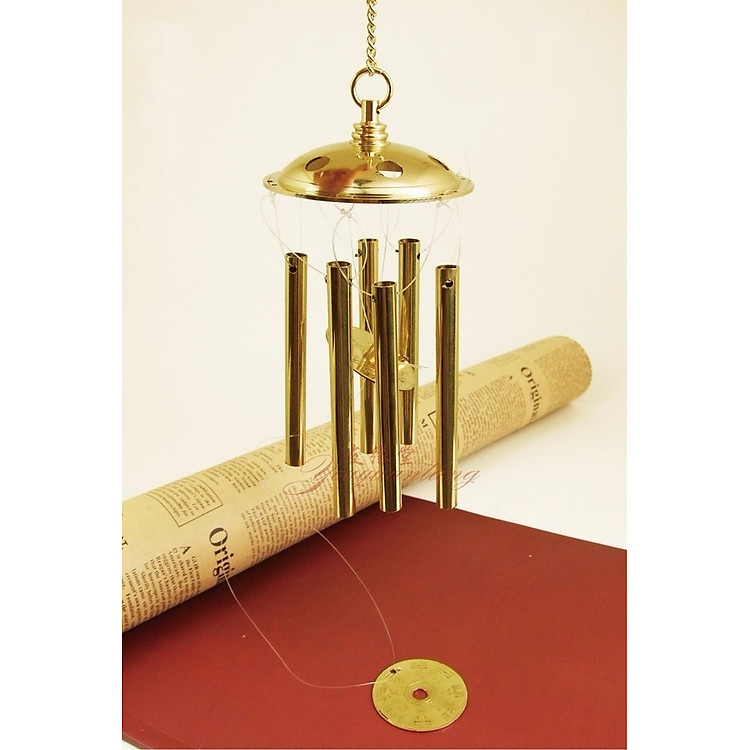 Chuông gió đồng phong thủy 6 thanh