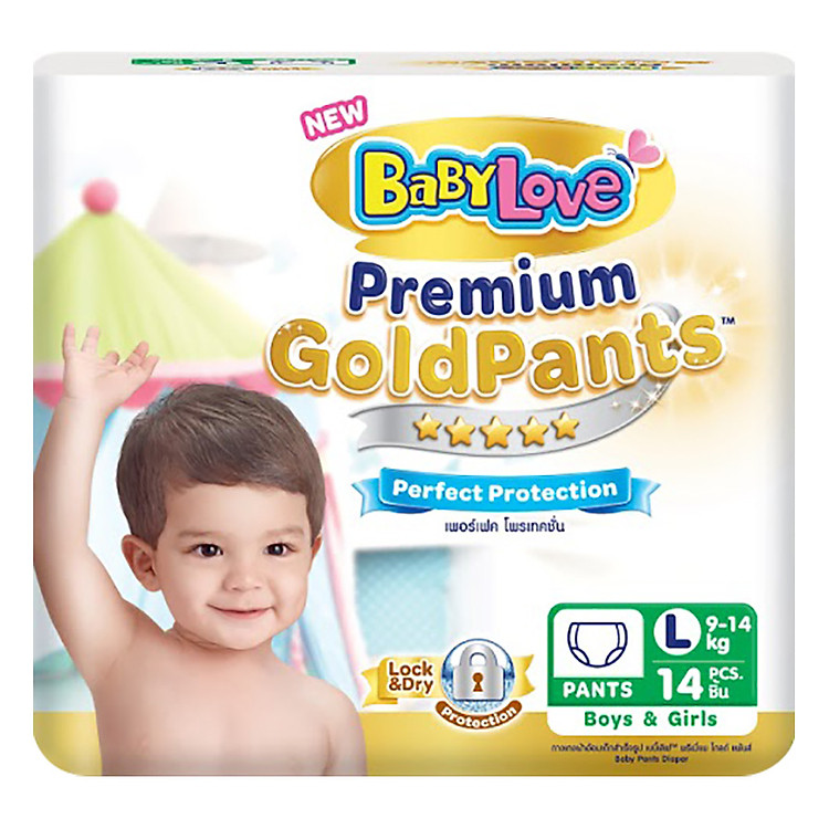 Tã Quần BabyLove GoldPants L14 (Gói 14 Miếng)
