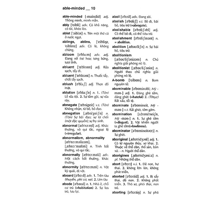 Từ Điển Anh - Việt 340.000 Mục Từ Và Định Nghĩa (Tái Bản 2022) - Ảnh 3