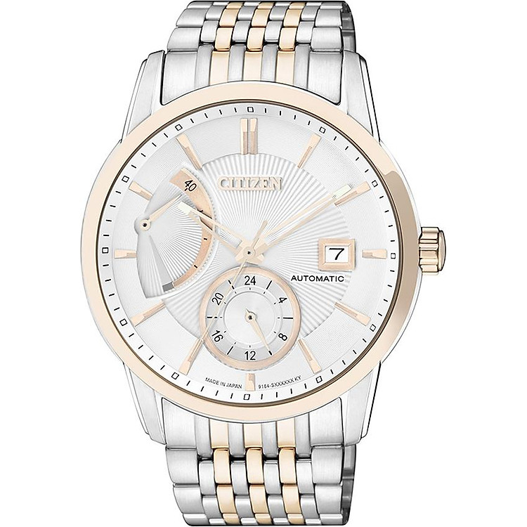 Đồng Hồ Nam Citizen Dây Thép Không Gỉ NB3004-55A - Mặt Trắng (Sapphire)