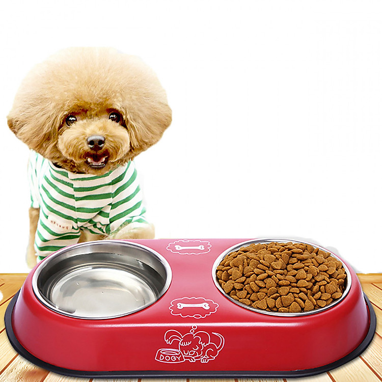 Bát Ăn Inox Dễ Vệ Sinh Cho Chó Mèo (Giao Màu Ngẫu Nhiên)